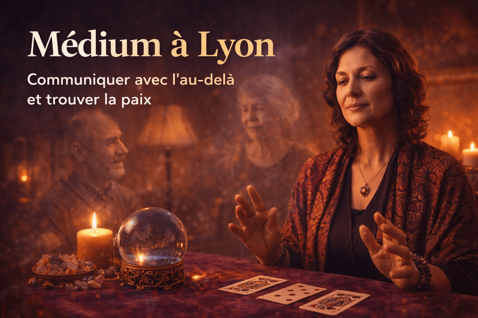 Silhouette lumineuse et étoiles : médiumnité douce